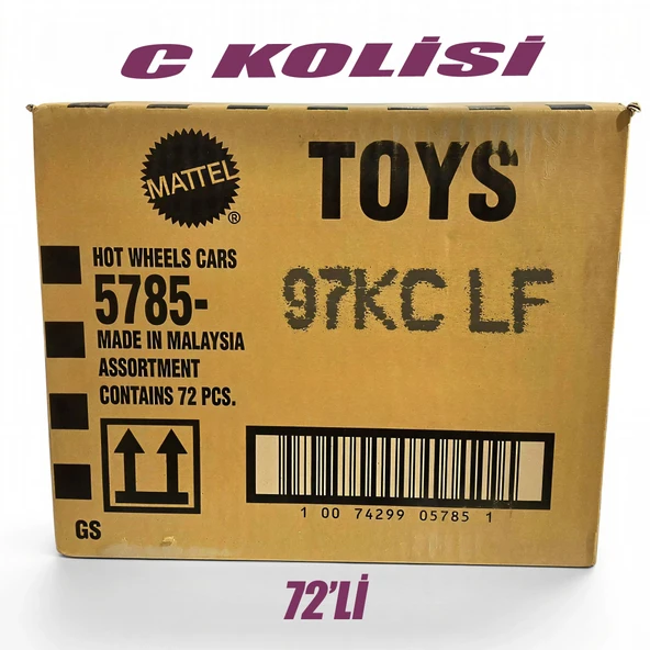 Hot Wheels Regular C Kolisi 72'Li 5785-97KC ürün görseli 1