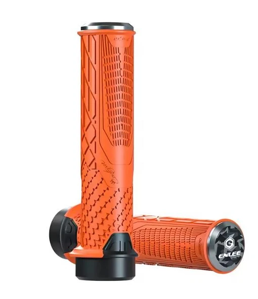 Enlee Mtb Bmx Elcik Silikon Bisiklet Elcik Kaymaz Yapı 140 mm Bisiklet Elciği Kolay Kavrama Turuncu ürün görseli 1