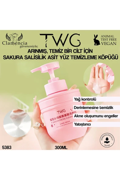 Sakura Salisilik Asit Yüz Temizleme Köpüğü ürün görseli 1