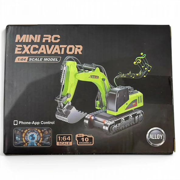 Mini RC İş Makinaları Seti - Resim 4