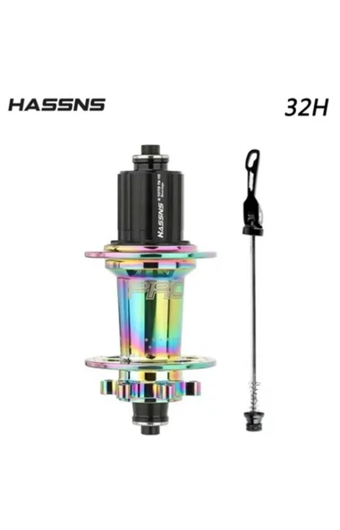 Hassns Pro 7 Rainbow Bisiklet Göbek Seti Arka Kaset Göbek Seti 32 Delik 6 Vida Qr Mandal Tek Arka ürün görseli 1