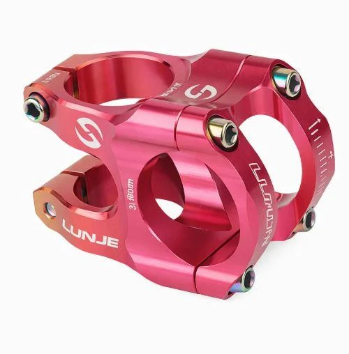 Lunje Alüminyum 31,8mm Mtb Freeride Gidon Boğazı Bisiklet Gidon Boğazı Pink Gold Çift Renk Boğaz ürün görseli 1