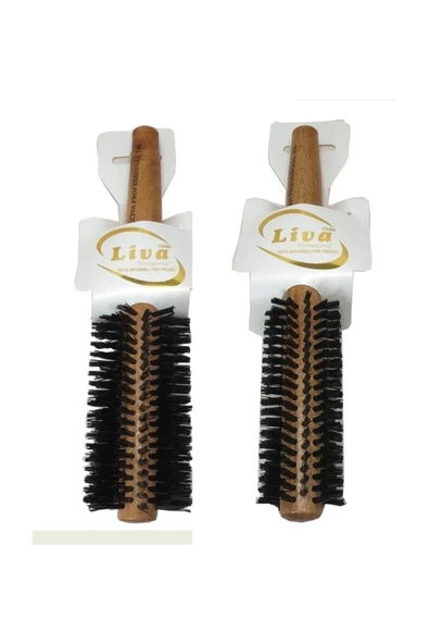 Liva 540-350 Saç Fırçası Yanmaz Profesyonel Fön Fırçası 2 Adet ürün görseli 1