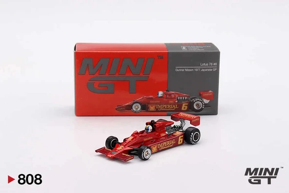 Mini GT MGT00808 1/64 Lotus 78 Gunnar Nilsson 1977 Japanese GP ürün görseli 1