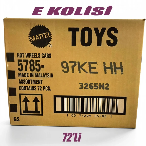 Hot Wheels Regular E Kolisi 72'Li 5785-97KE ürün görseli 1