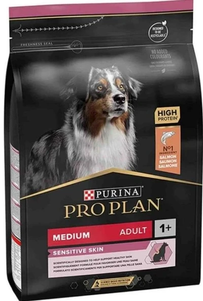 Pro Plan Somon Balıklı Hassas Deri ve Sindirime Sahip Yetişkin Köpek Maması 3 Kg ürün görseli 1