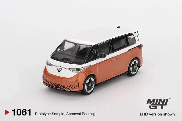 Mini GT MGT01061 1/64 Volkswagen ID.Buzz Candy White / Energetic Orange ürün görseli 1