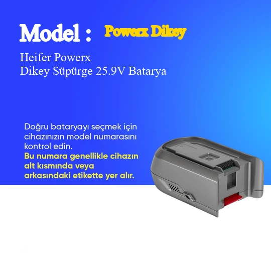 Heifer Powerx Dikey Süpürge 3000 mAh Batarya - Resim 2