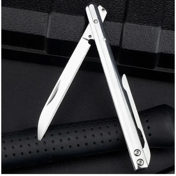 İnce D2 Çelik Çakı 18 Cm , Metal Sap - Resim 3