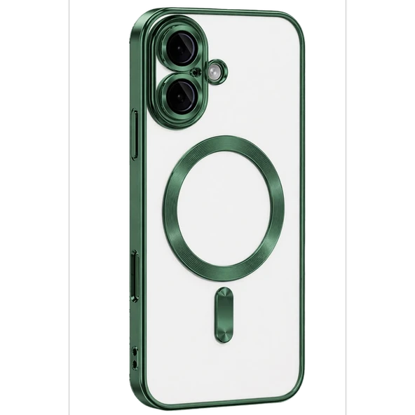 Apple İphone 16 Kılıf Kross Magneticsafe Kapak - Koyu Yeşil ürün görseli 1
