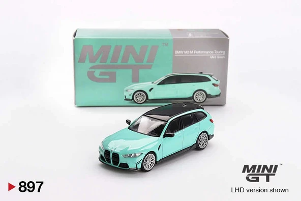 Mini GT MGT00897 1/64 BMW M3 M Performance Touring Mint Green ürün görseli 1