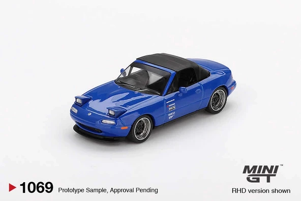 Mini GT MGT010691/64 Mazda Miata MX-5 (NA) Tuned Version Dark Blue ürün görseli 1
