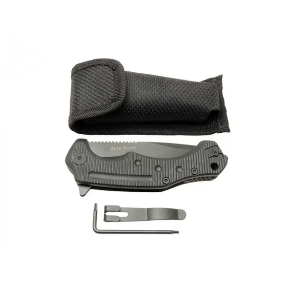 Zero Error 7-12 Black Çakı 22 Cm Manuel, Kemerlikli - Resim 2