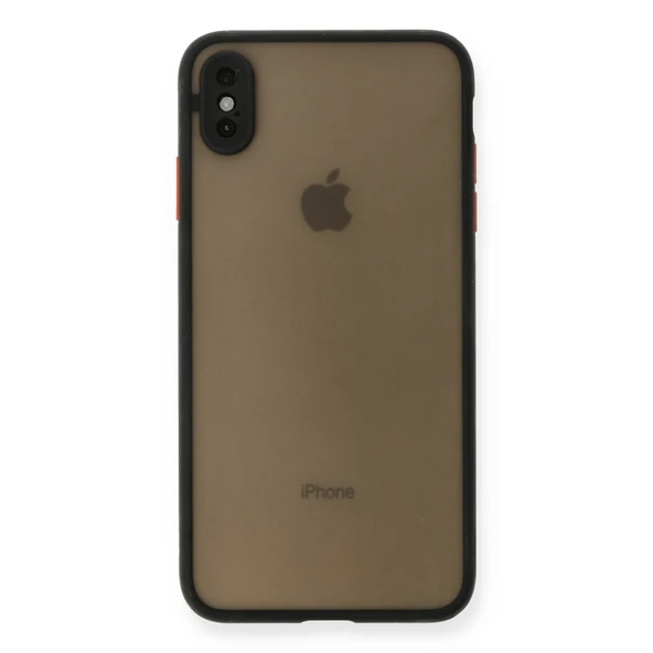 Apple İphone Xs Max Kılıf Montreal Silikon Kapak - Siyah ürün görseli 1