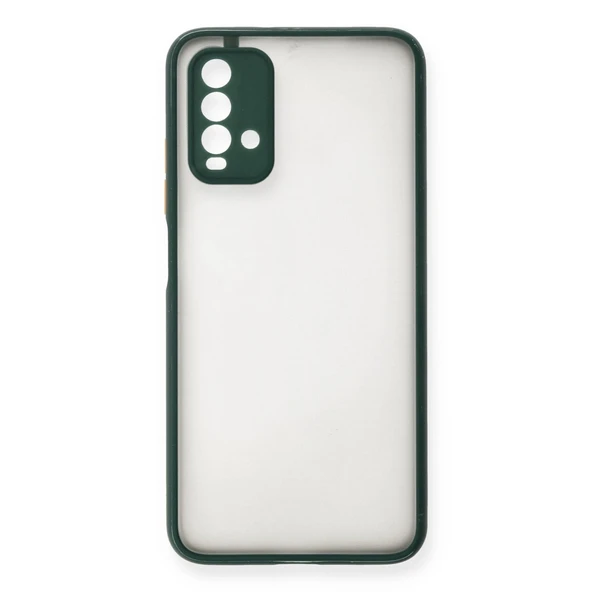 Xiaomi Redmi 9t Kılıf Montreal Silikon Kapak - Yeşil ürün görseli 1