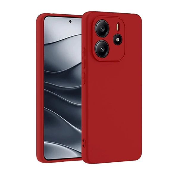 Xiaomi Redmi Note 14 4g Kılıf First Silikon - Kırmızı ürün görseli 1