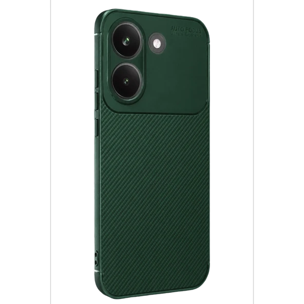 Xiaomi Poco X8 Pro Auto Focus Karbon Kapak - Koyu Yeşil ürün görseli 1