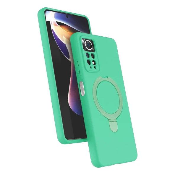 Xiaomi Redmi Note 12 Pro 4g Regal Magsafe Standlı Kapak - Yeşil ürün görseli 1