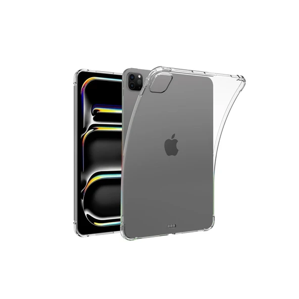 Apple İpad Pro 11 (2024) Kılıf Anti Shock Tablet Silikon - Şeffaf ürün görseli 1