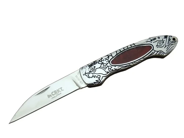 Cr 0124 Rd Kamp Çakı 20 Cm - Metal Desenli Sap, Kılıflı, Kutulu ürün görseli 1