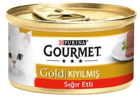 Gourmet Gold Kıyılmış Sığır Etli Yetişkin Kedi Konservesi 85 gr ürün görseli 1