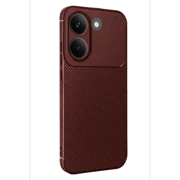 Xiaomi Poco X8 Pro Auto Focus Karbon Kapak - Bordo ürün görseli 1