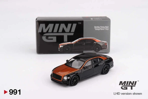 Mini GT MGT00991 1/64 Bentley Flying Spur Orange Flame / Onyx ürün görseli 1