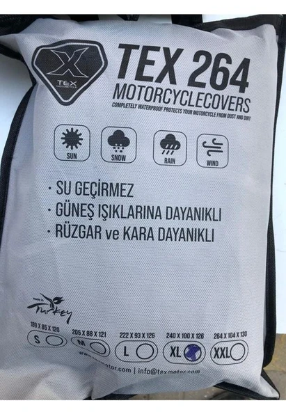 XBYC 264 Motosiklet Ve Bisiklet Brandası Su geçirmez Kalın Kumaş M Beden ürün görseli 1