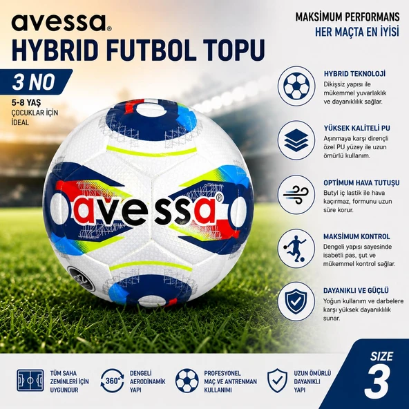 Avessa Hft-330 Hybrid Futbol Topu No3 ürün görseli 1