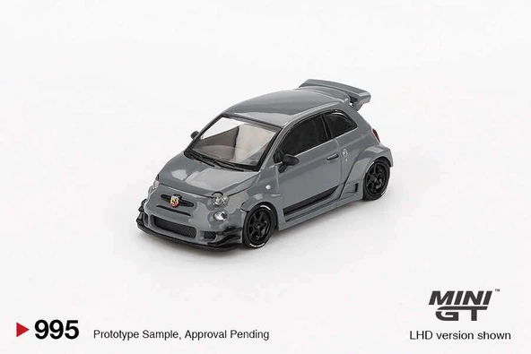 Mini GT MGT00995 1/64 Abarth 595 LB-WORKS x Abas Works Grey ürün görseli 1