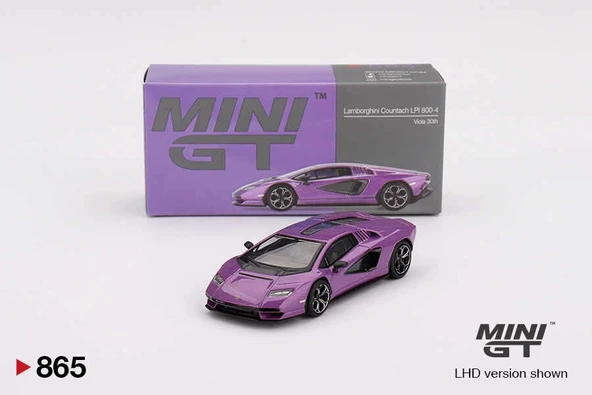Mini GT MGT00865 1/64 Lamborghini Countach LPI 800-4 Viola 30th ürün görseli 1