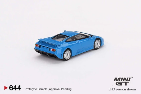 Mini GT MGT00644 1/64 Bugatti EB110 GT Blue Bugatti - Resim 3