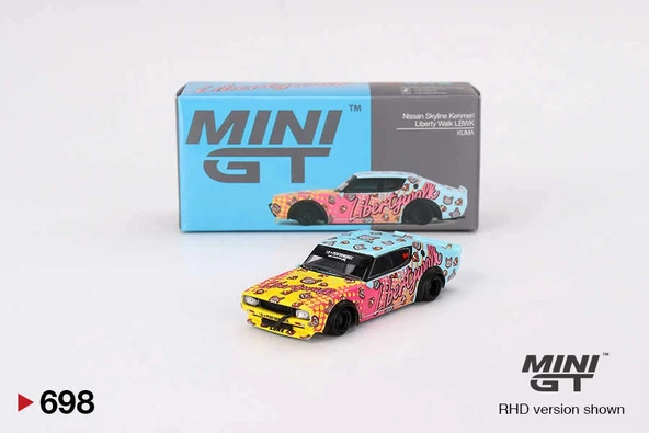 Mini GT MGT00698 1/64 Nissan Skyline Kenmeri Liberty Walk LBWK KUMA ürün görseli 1