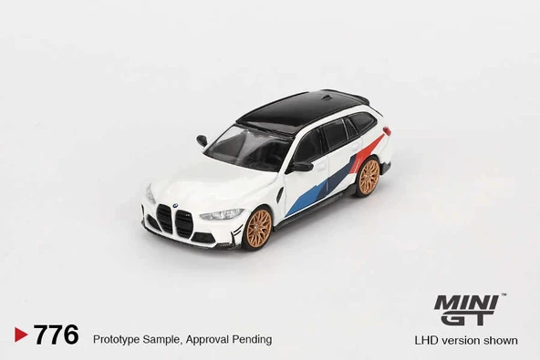 Mini GT MGT00776 1/64 BMW M3 M Performance Touring Alpine White ürün görseli 1