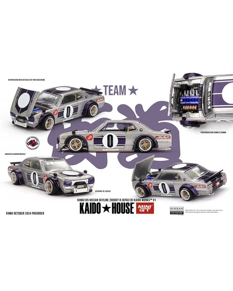 Mini GT 1/64 [KaidoHouse x MiniGT] Nissan Skyline 2000GT-R (KPGC10) Kaido Works V1 ürün görseli 1
