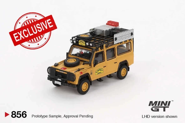 Mini GT 1/64 Land Rover Defender 110 1989 Camel Trophy Amazon Team Turkey Turkey Exclusive MGT00856 Blister Pack ürün görseli 1