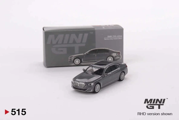 Mini GT MGT00515 BMW 750Li xDrive Bernina Grey Amber Effect ürün görseli 1