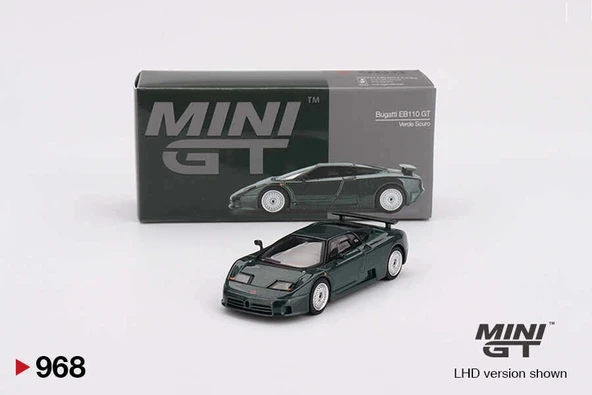 Mini GT MGT00968 1/64 Bugatti EB110 GT Verde Scuro ürün görseli 1