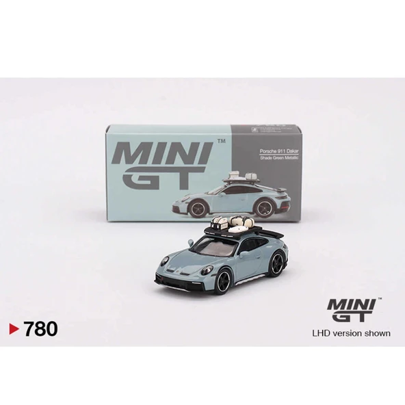 Mini GT MGT00780 1/64 Porsche 911 Dakar Shade Green Metallic MGT00780 ürün görseli 1