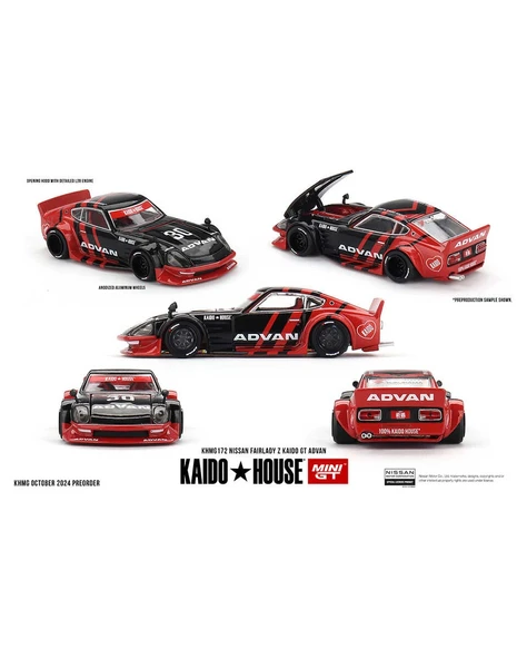 Mini GT 1/64 Nissan Fairlady Z Kaido GT ADVAN ürün görseli 1