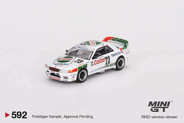 Mini GT MGT00592 1/64 Nissan Skyline GT-R (R32) Gr. A #23 1990 Macau Guia Race Winner ürün görseli 1