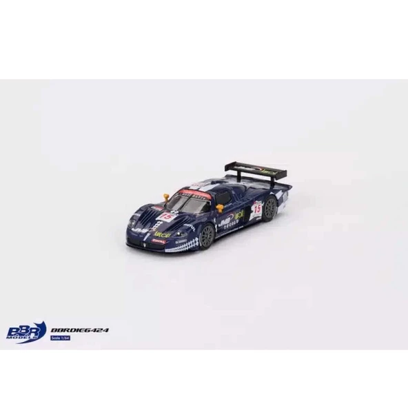 Mini GT - BBR BBRDIE6424 1/64 Maserati MC12 Competizione #15 JMB Racing 2008 FIA 24Hr of Spa ürün görseli 1
