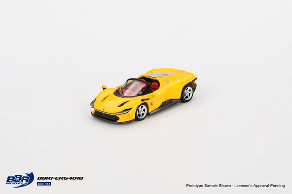 Mini GT - BBR BBRFER64018 1/64 Ferrari Daytona SP3 Giallo Modena BBRFER64018 ürün görseli 1