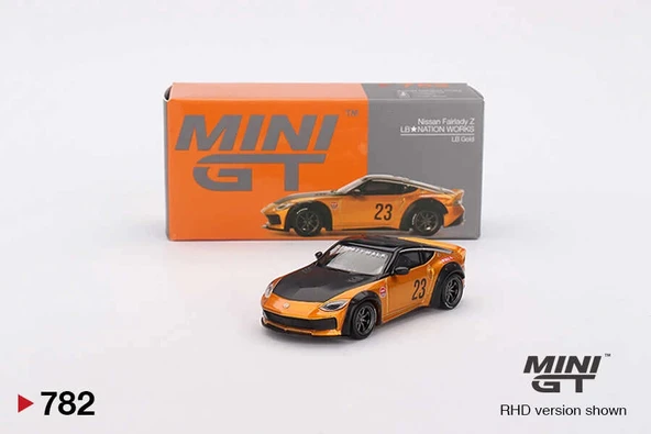 Mini GT MGT00782 1/64 Nissan Z LB NATION WORKS LB Gold ürün görseli 1