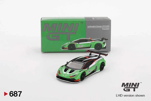 Mini GT MGT00687 1/64 Lamborghini Huracán GT3 EVO2 Presentation ürün görseli 1