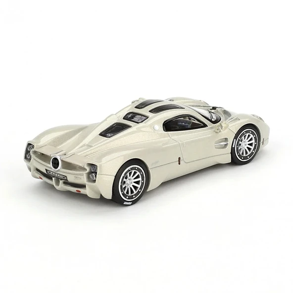 Mini GT - BBR BBRDIE6430 Pagani Utopia Presentation Grigio Rinascimento - Resim 2