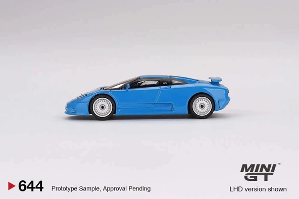 Mini GT MGT00644 1/64 Bugatti EB110 GT Blue Bugatti - Resim 2