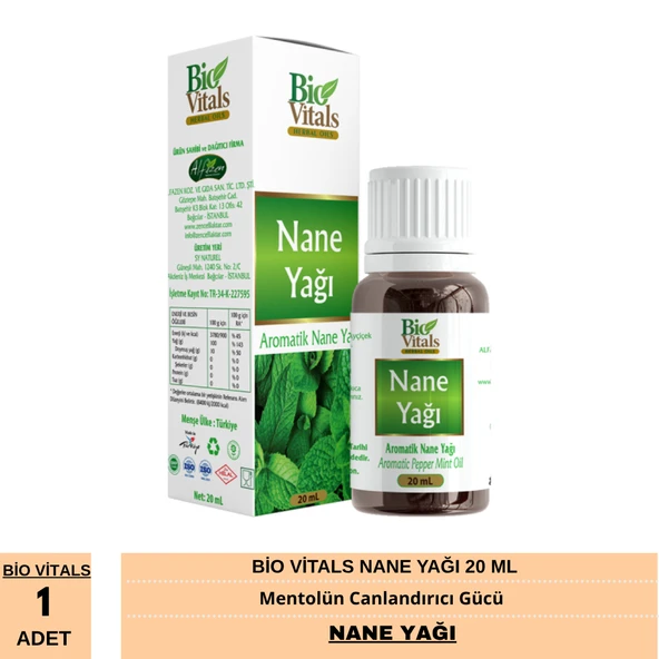Bio Vitals Nane Yağı 20 ml - Resim 2