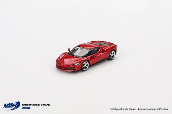 Mini GT - BBR BBRFER64006 1/64 Ferrari 296 GTB Rosso Imola ürün görseli 1