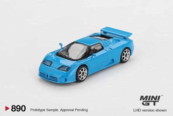 Mini GT MGT00890 1/64 Bugatti EB110 Super Sport Blu Bugatti ürün görseli 1
